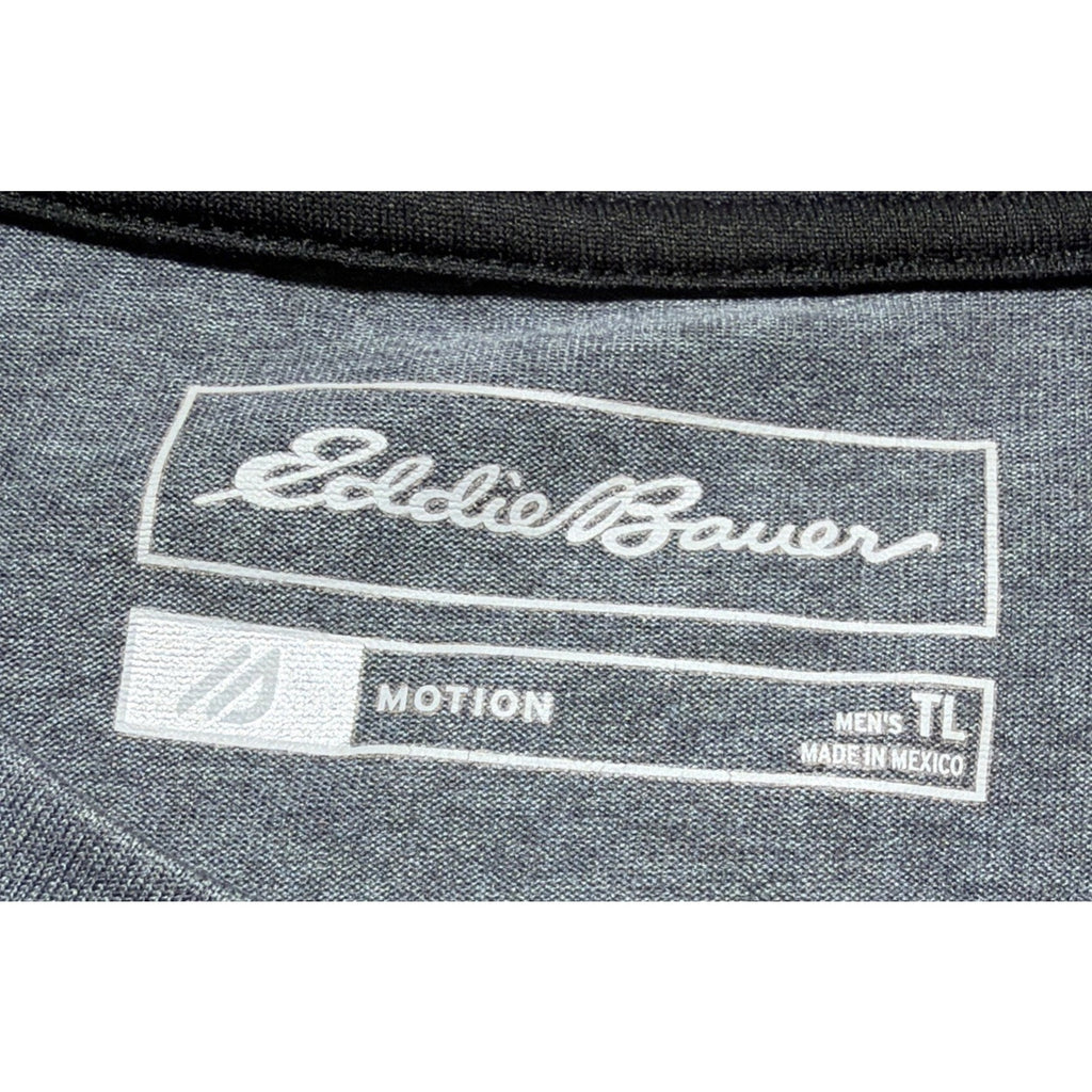 Eddie Bauer Shirt Mens Large Tall FreeDry Short Sleeve Performance Athletic