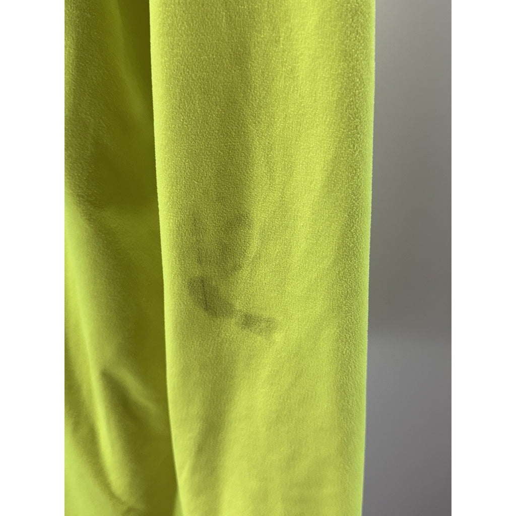 Nike Running 1/4 Zip Jacket Sweatshirt Dri Fit Neon Athletic Mens Sz XL Stains