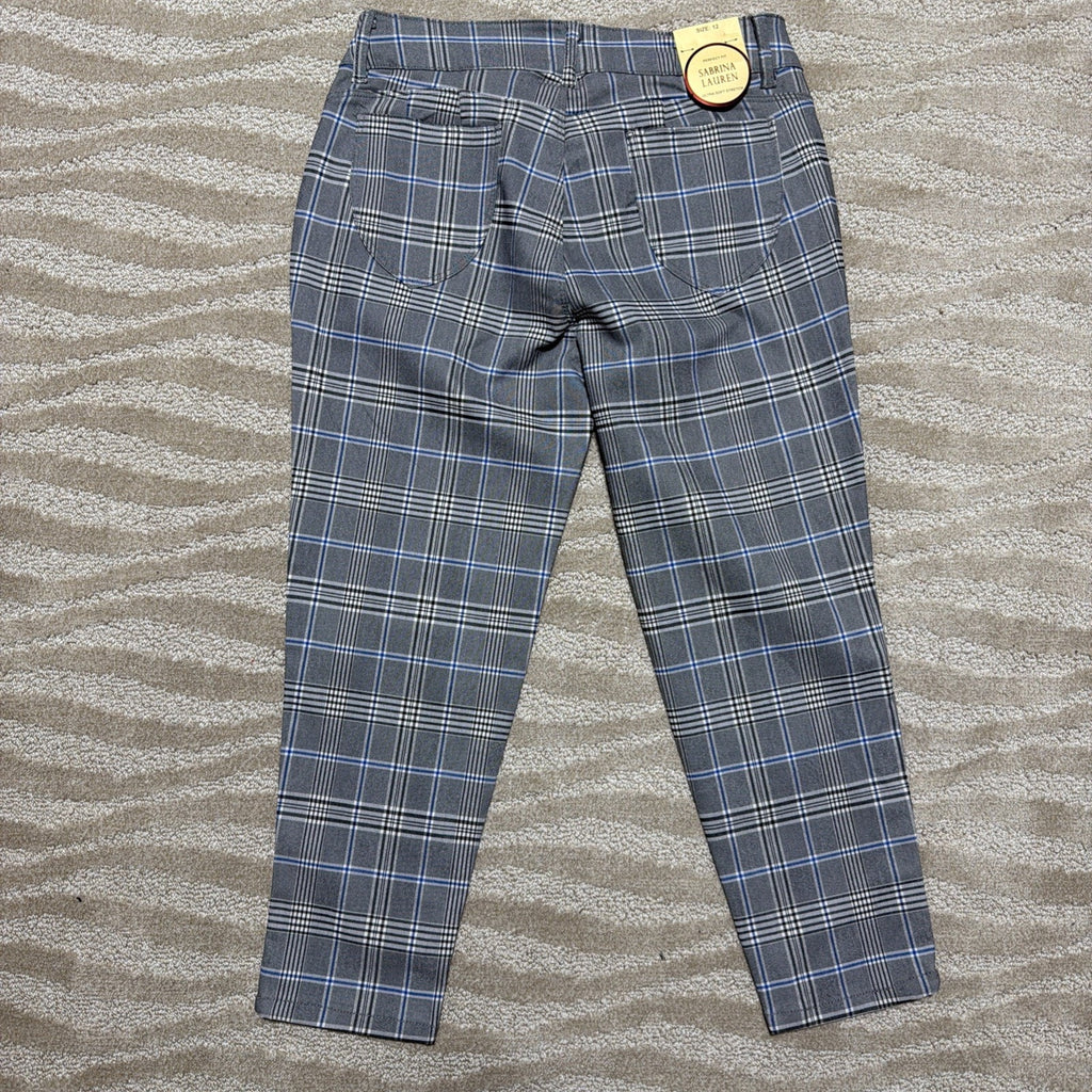 Womens Pants Size 12 Plaid Perfect Fit Ultra Soft Cropped Dress Sabrina Lauren