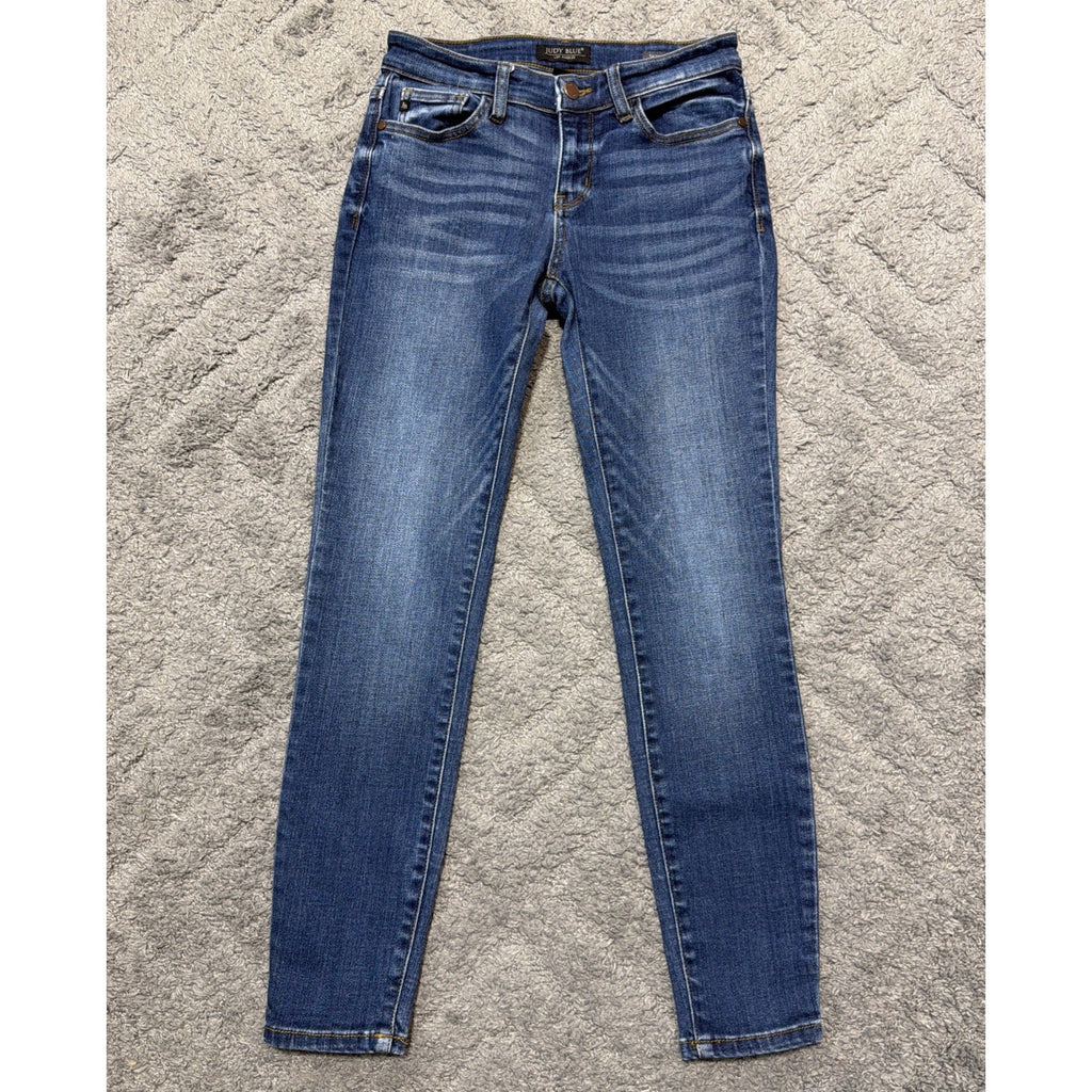 JUDY BLUE Jeans Womens 5/27 Skinny fit Mid Rise Denim Pants 28x28