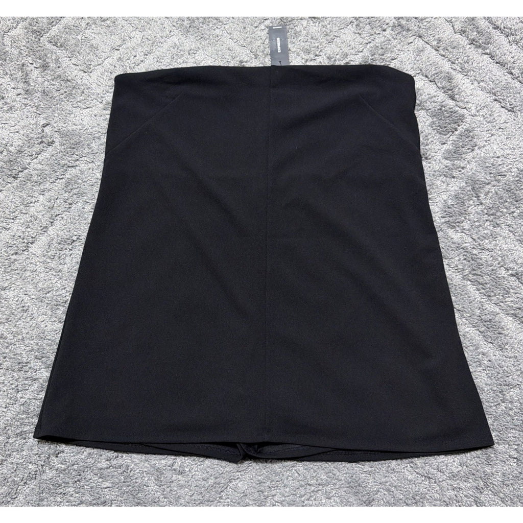 Express Black Mini Skort Women XL NWT Stretch Hidden Shorts Zip Back Career $68