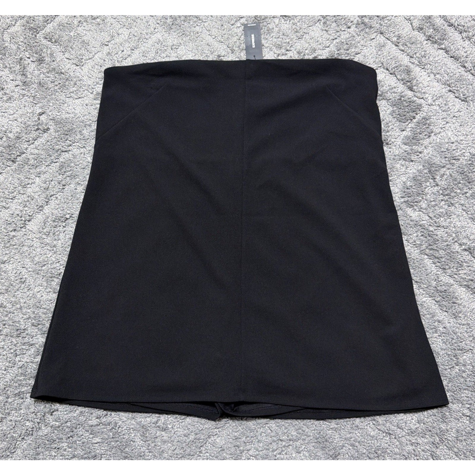 Express Black Mini Skort Women XL NWT Stretch Hidden Shorts Zip Back Career $68