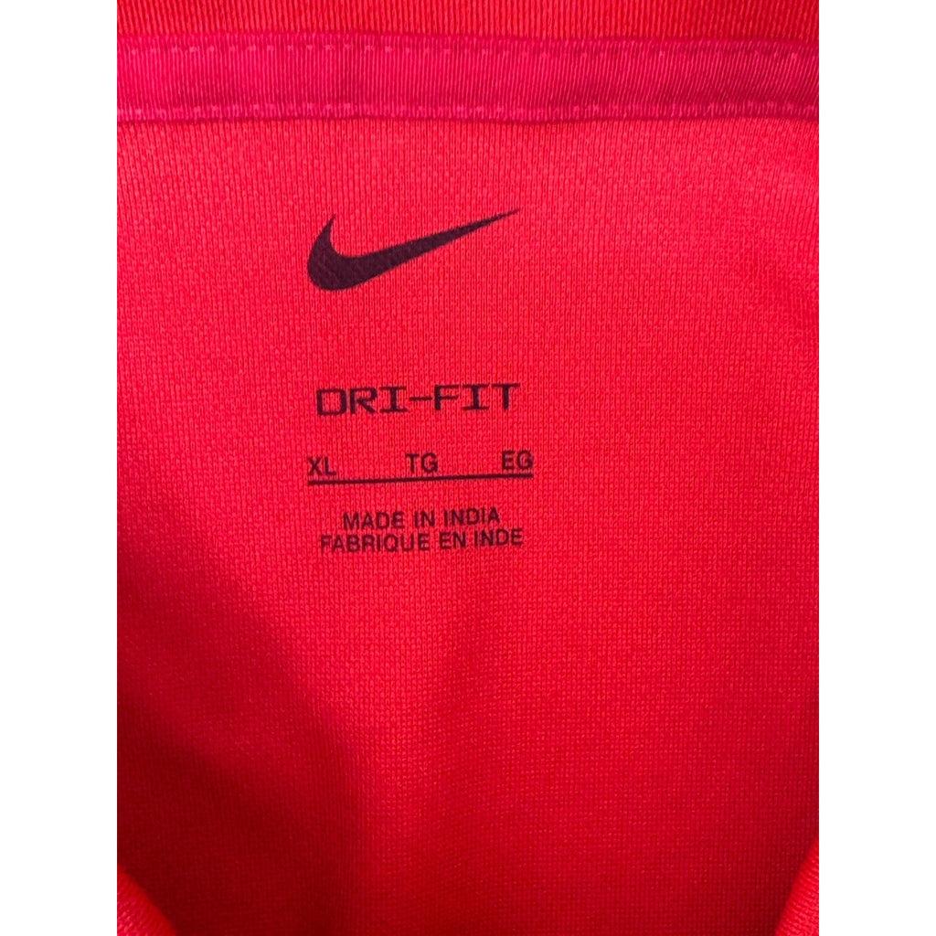 Nike Red Dri Fit Golf Casual Polo Rugby Shirt Men’s Size X-Large