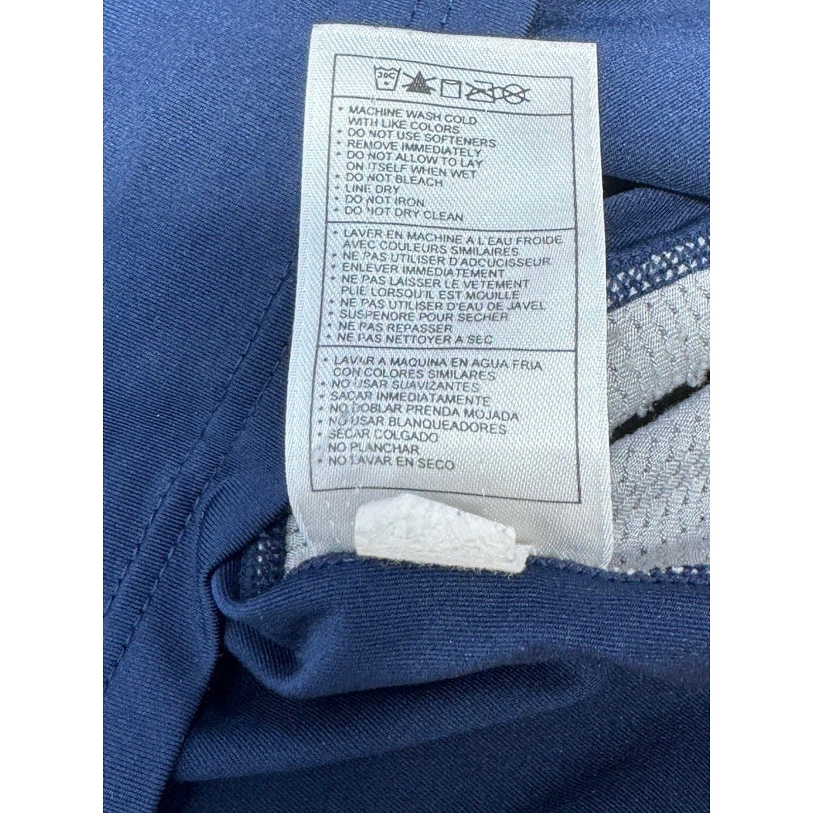 Nike Blue Gray Pro Fit Dry Athletic Short Sleeve Shirt Men’s Size Large L