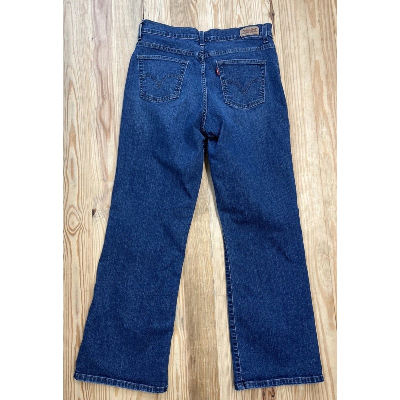 Levi's 512 Perfectly Slimming Bootcut Jeans Women's 12 S Blue Stretch Denim