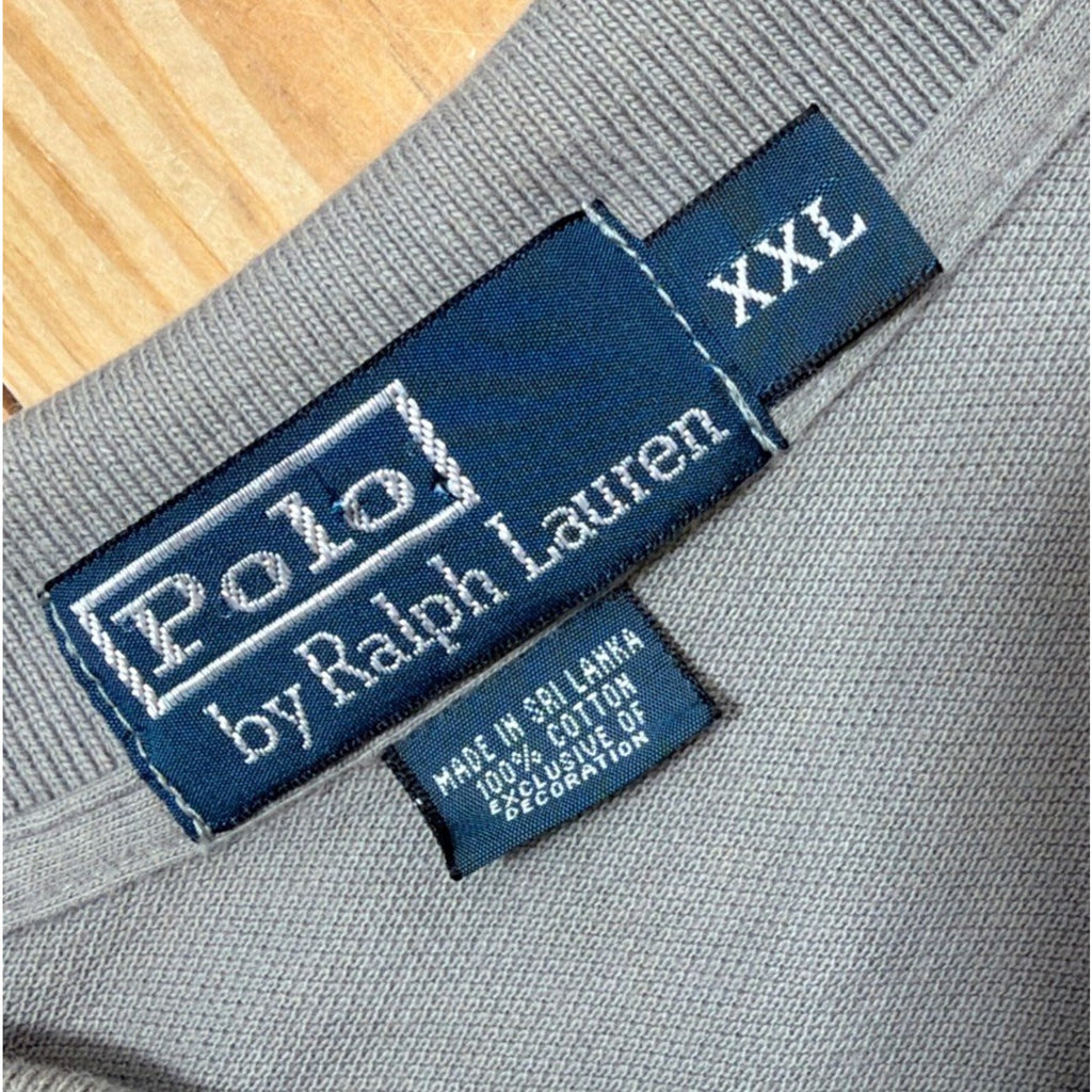 Ralph Lauren Polo Shirt XXL Dark Stone Short Sleeved Preppy