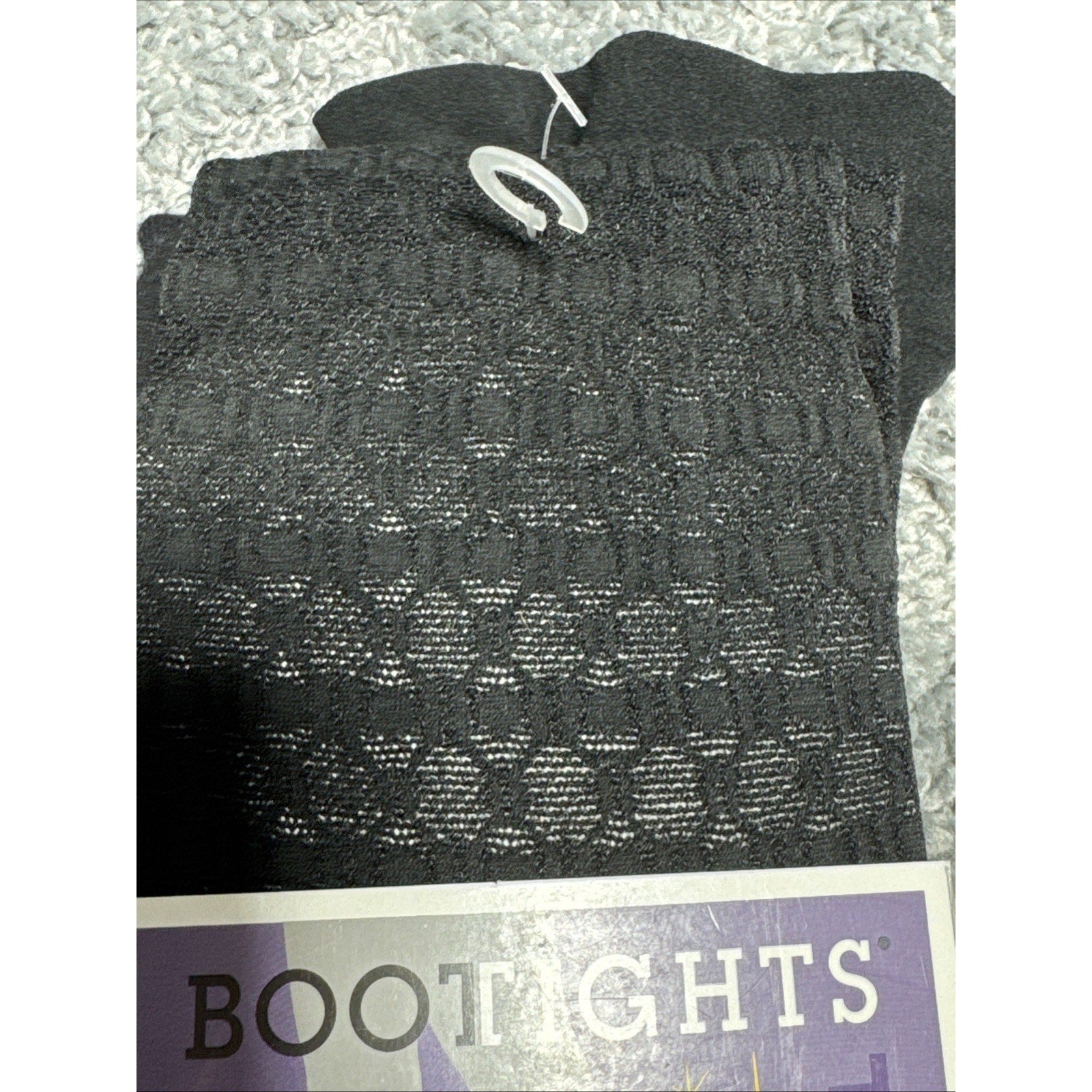 BOOTIGHTS by Leg Up Ladies Size B Color Black Lace Performance Sock & Tight USA