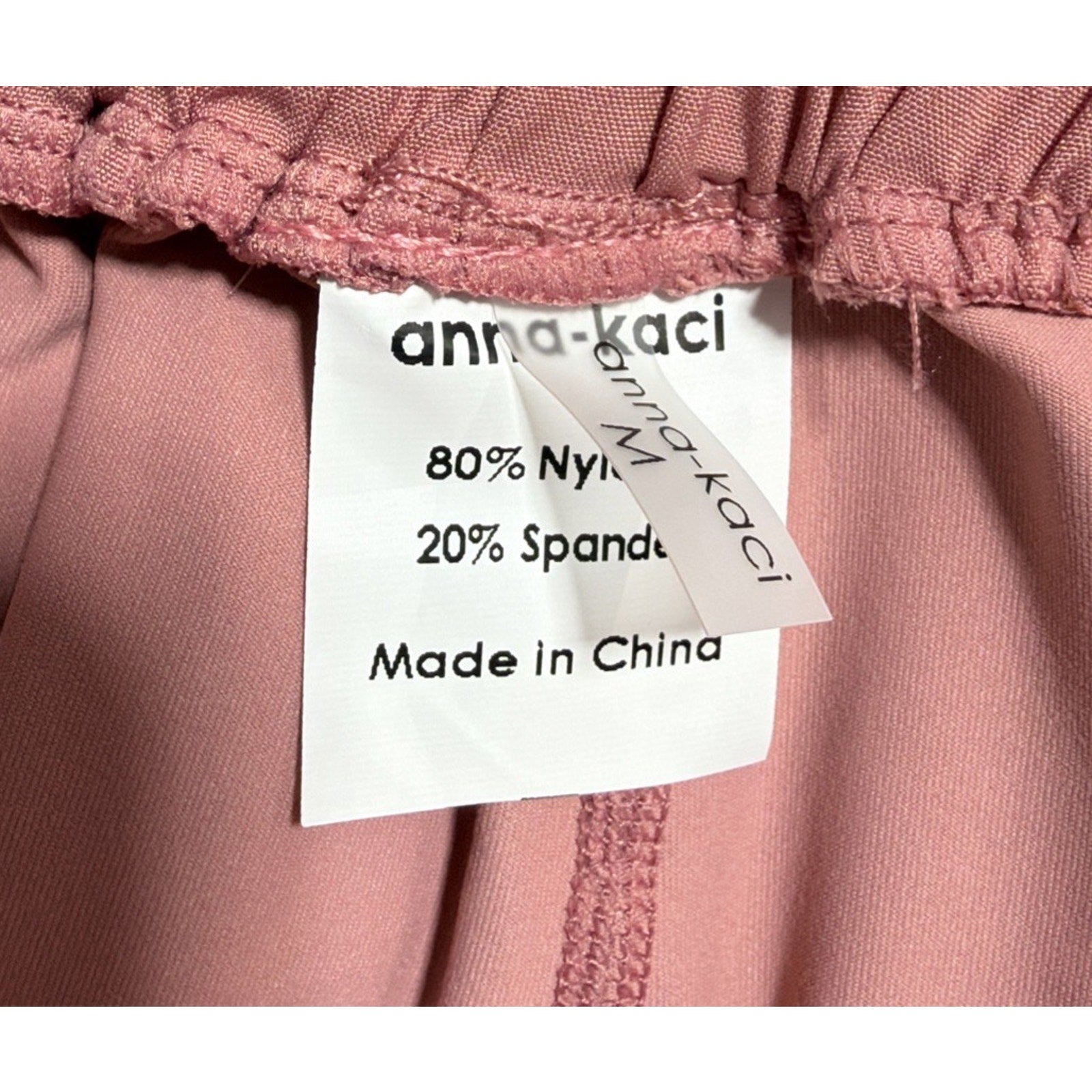 Anna Kaci Athletic Shorts Women's Pink Gym Running Yoga Workout Size M New