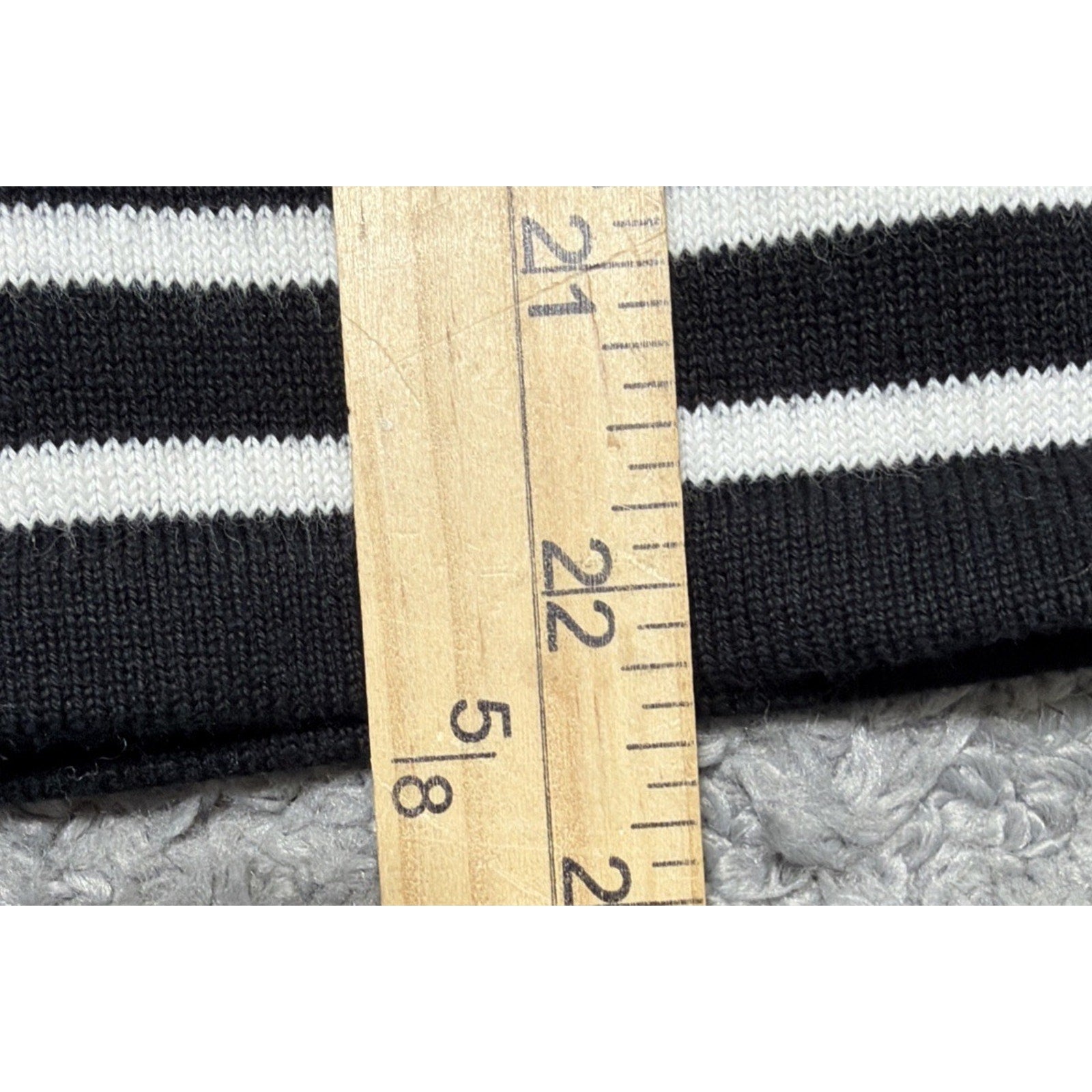 Ralph Lauren RLL Navy blue stripe Sweater V neck pullover Nautical VTG SIZE S