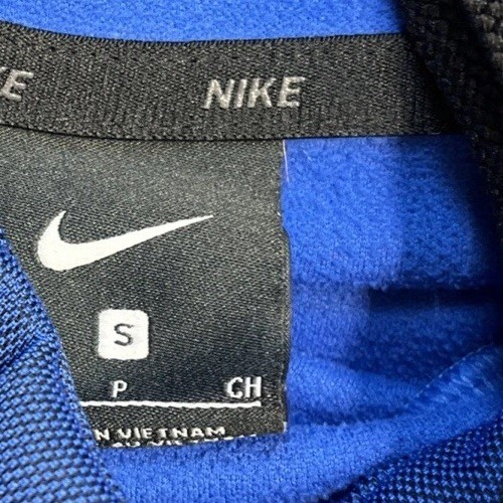 Nike Hoodie Mens Small Blue Therma Pullover Swoosh Athletic Training Sweatshirt