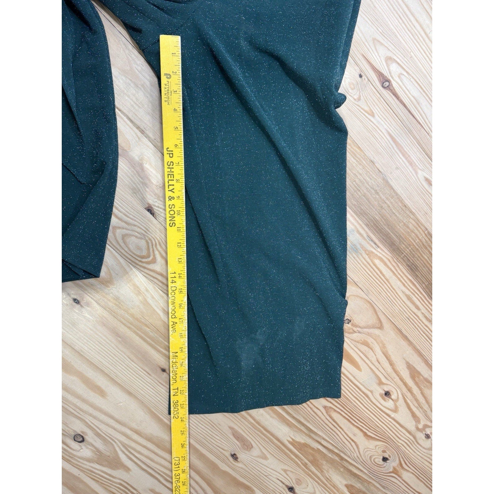 Calvin Klein Green Metallic Cropped Jumpsuit Belted Lined Women’s Size 14 NWT