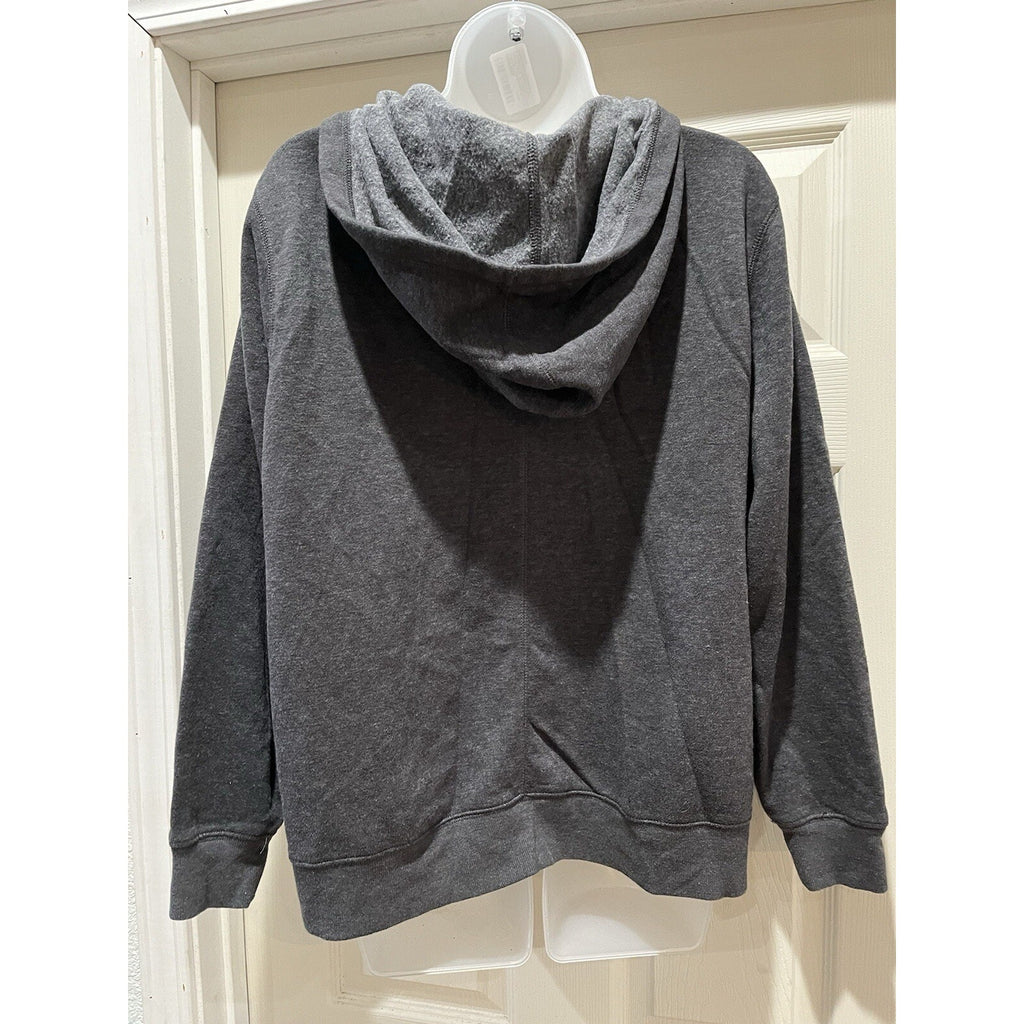 St. John's Bay Gray Lightweight Jacket Hoodie Full Zip Women's Size XL