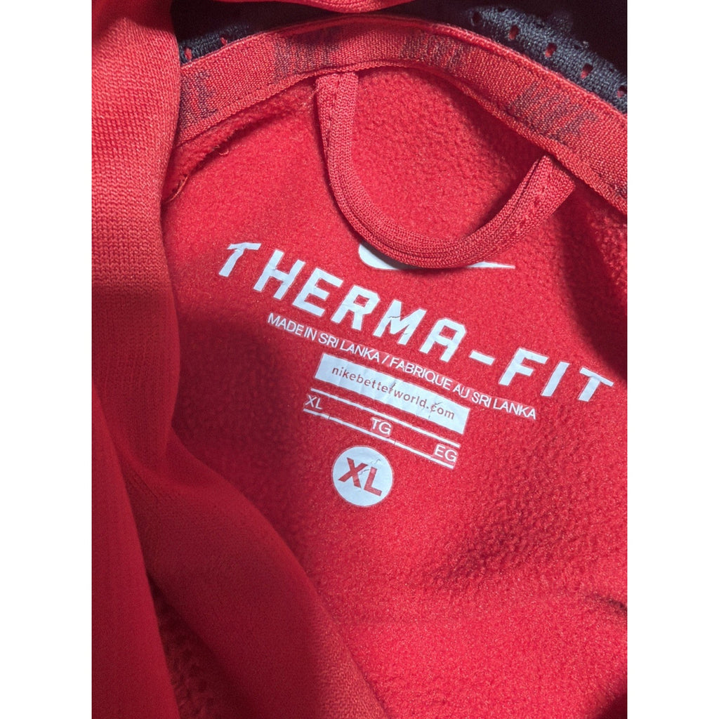 Nike Therma-FIT Men's Red Pullover Training Hoodie Sz XL 506398-652