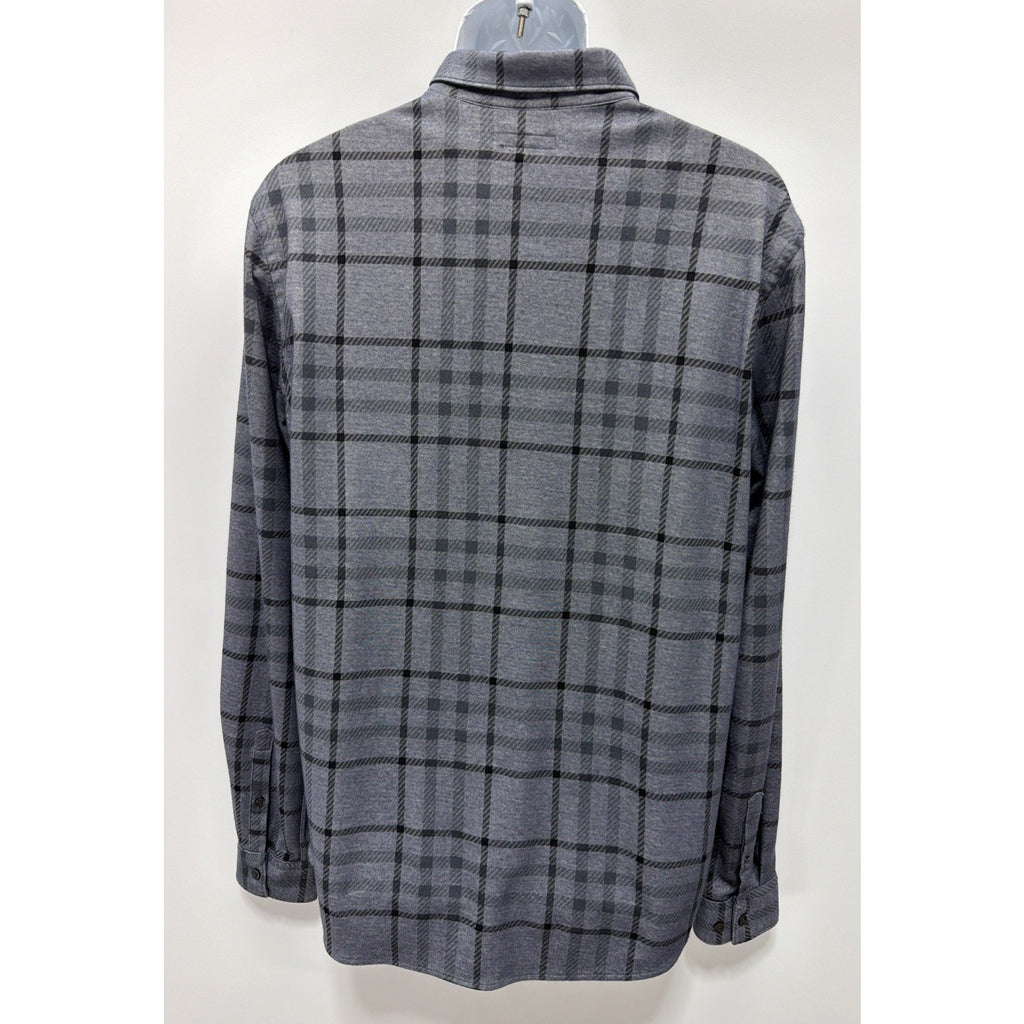 Express Men’s SoHo Knit Striped Black Shirt Size Medium Tall