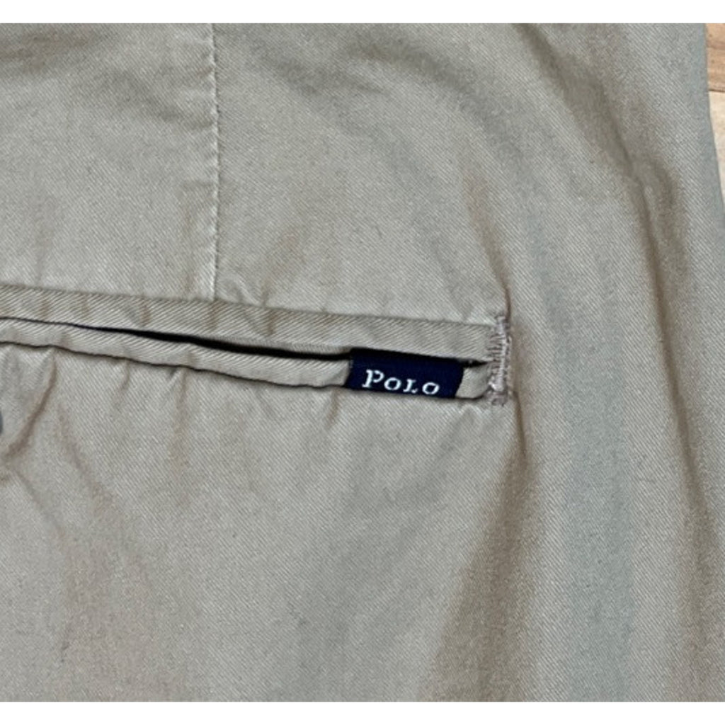 Polo Ralph Lauren Men's Size 40x31 Classic Fit Pleated Beige Chino Pants