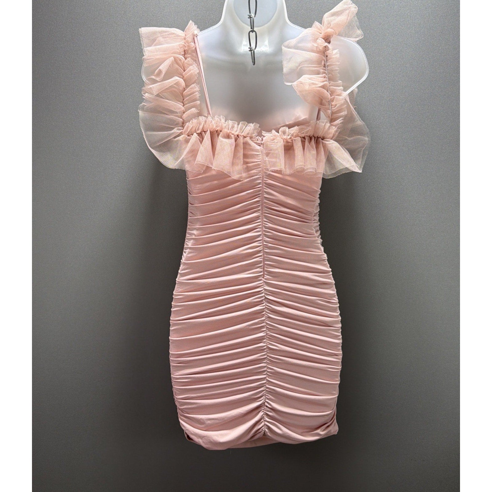 Hello Molly Pink Lace Mini Dress Size XS US 2/ AU 6