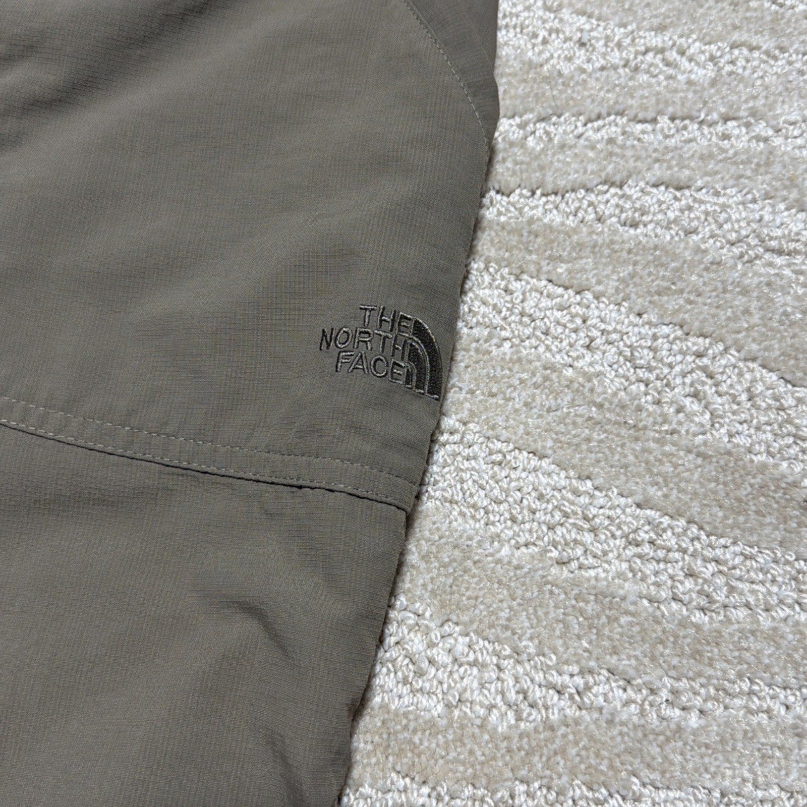 The North Face Pants Womens 28x31 Brown Nylon Roll Up Hiking Stow Pocket Ripstop