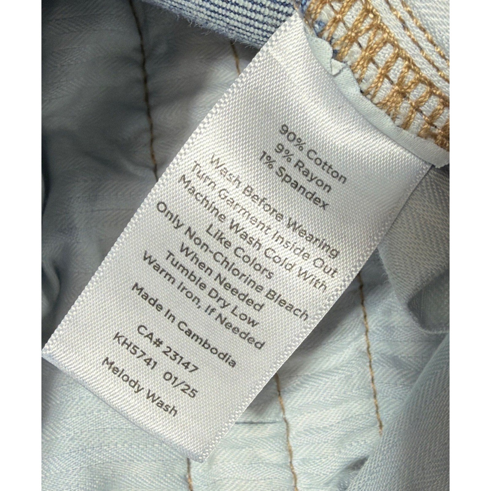 Talbots Womens 8P Blue Cotton Denim High Waist Flare Band Waist Jeans Stretch