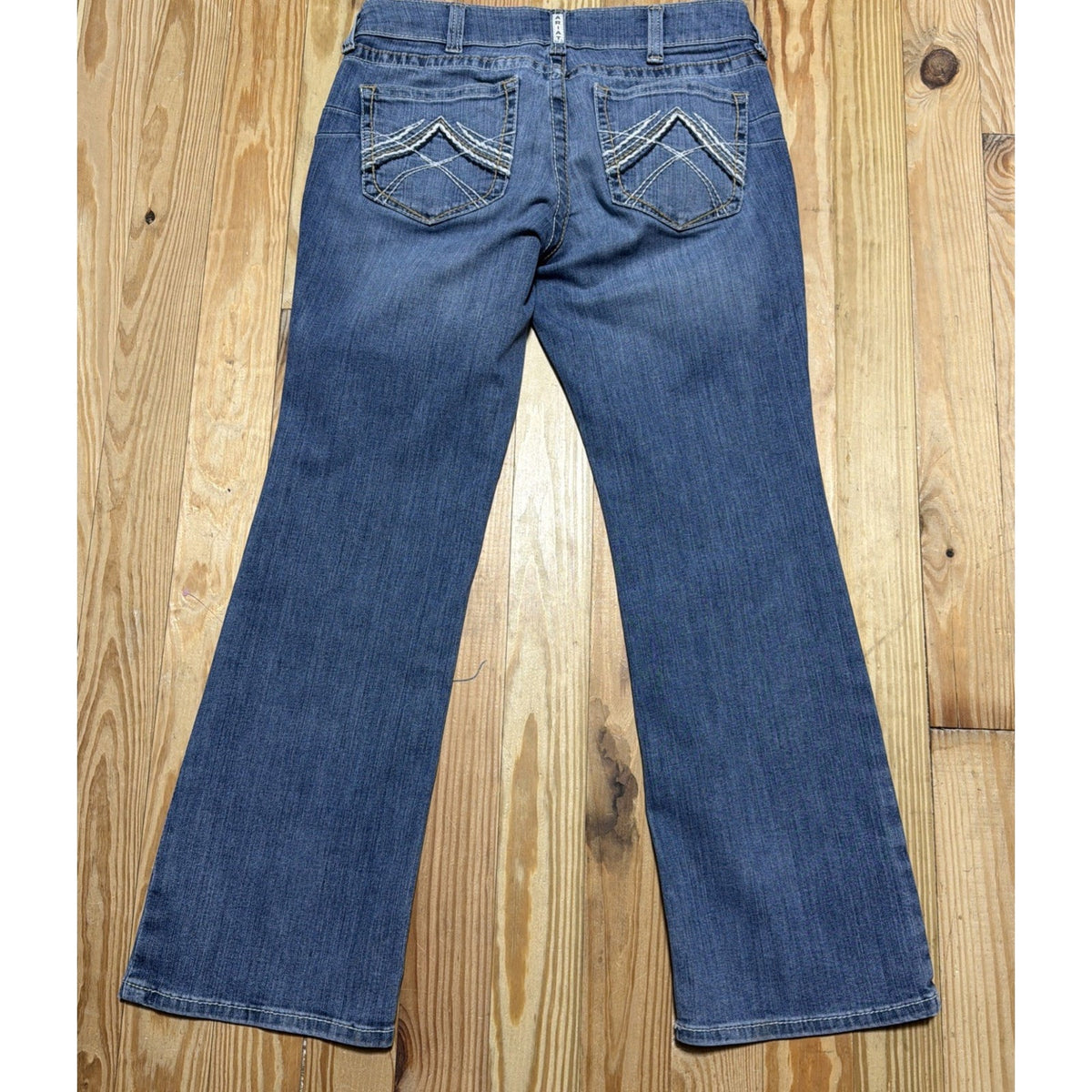 Ariat Real Women's Size 31 Short Rainstorm Real Riding Jeans Blue Bootcut
