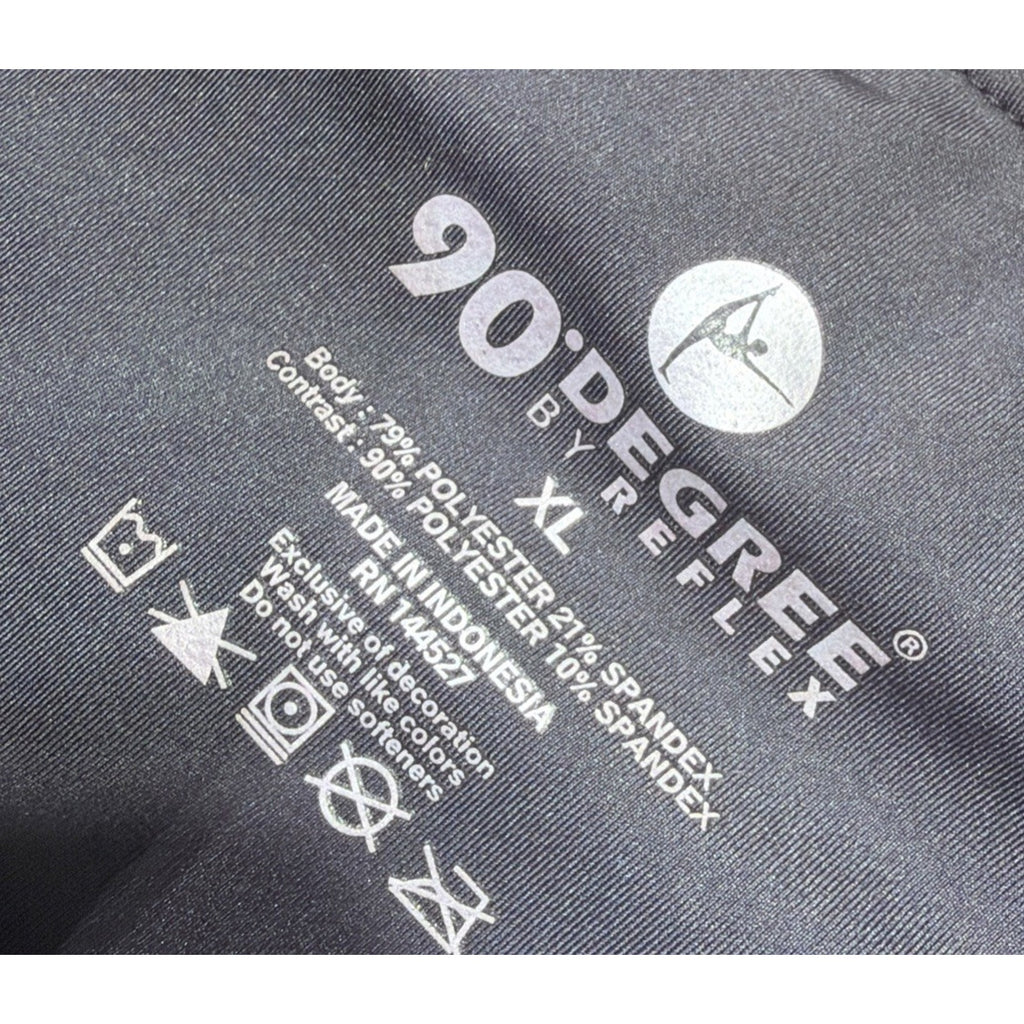 Women's 90 Degree By Reflex Black High Rise Zipper Pocket Ankle Leggings XL NWT