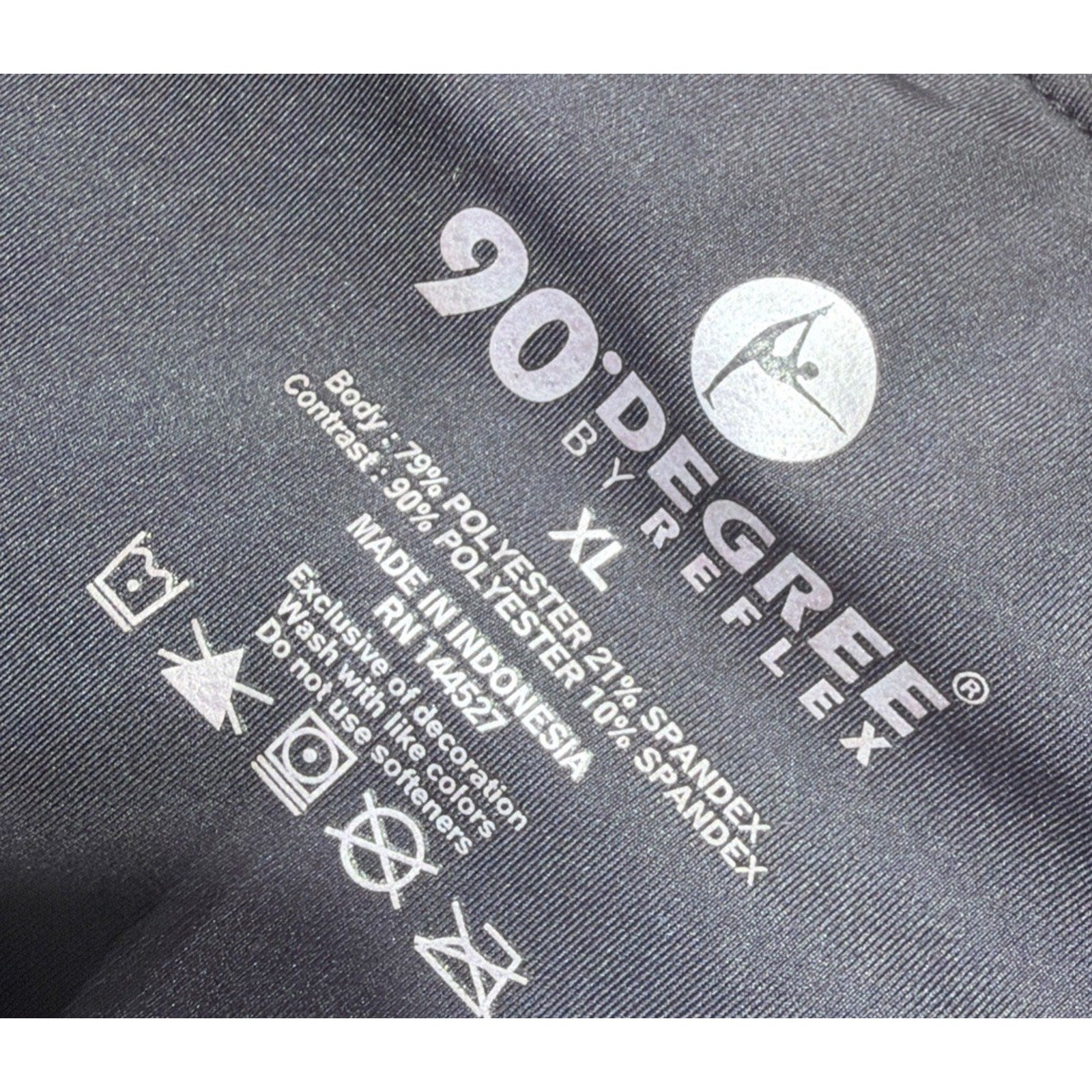 Women's 90 Degree By Reflex Black High Rise Zipper Pocket Ankle Leggings XL NWT