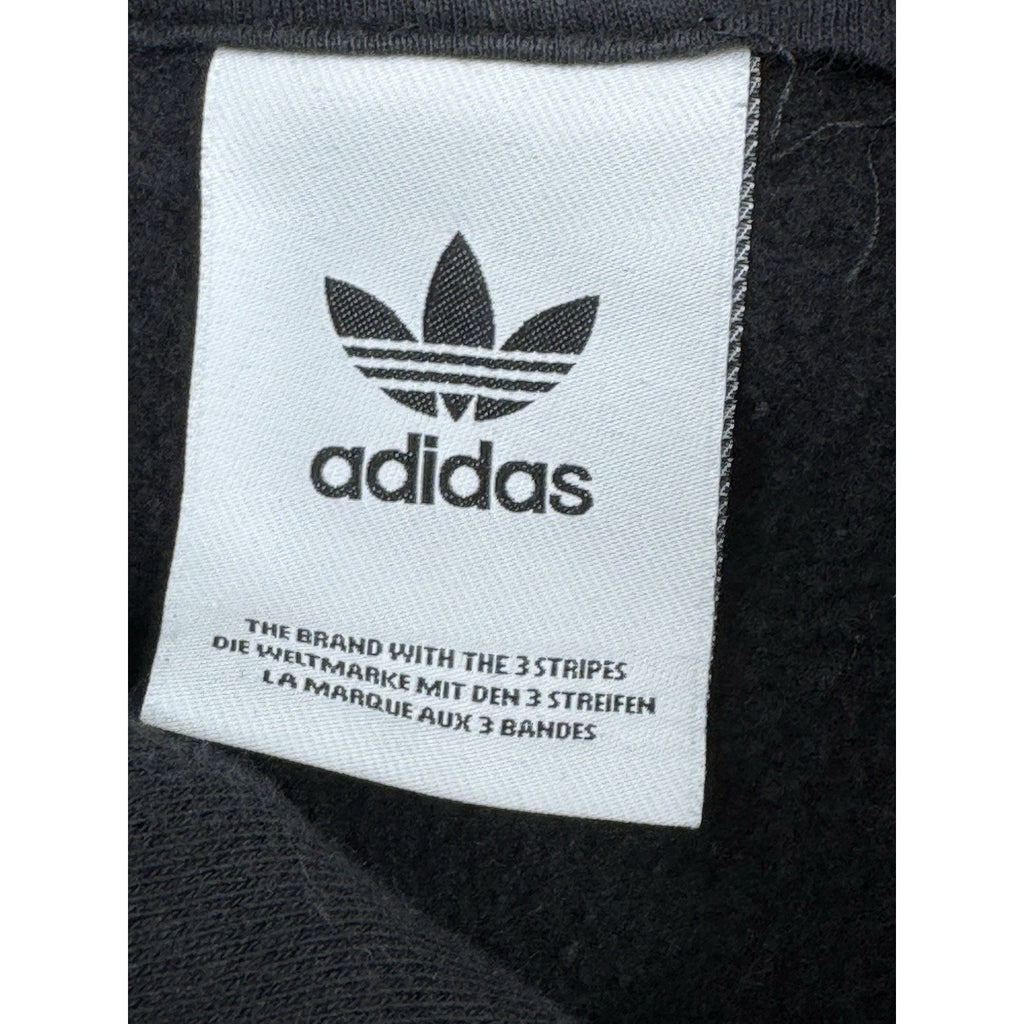 ADIDAS Originals Hoodie Peace Sign Trefoil Logo Fleece Sweatshirt Size L