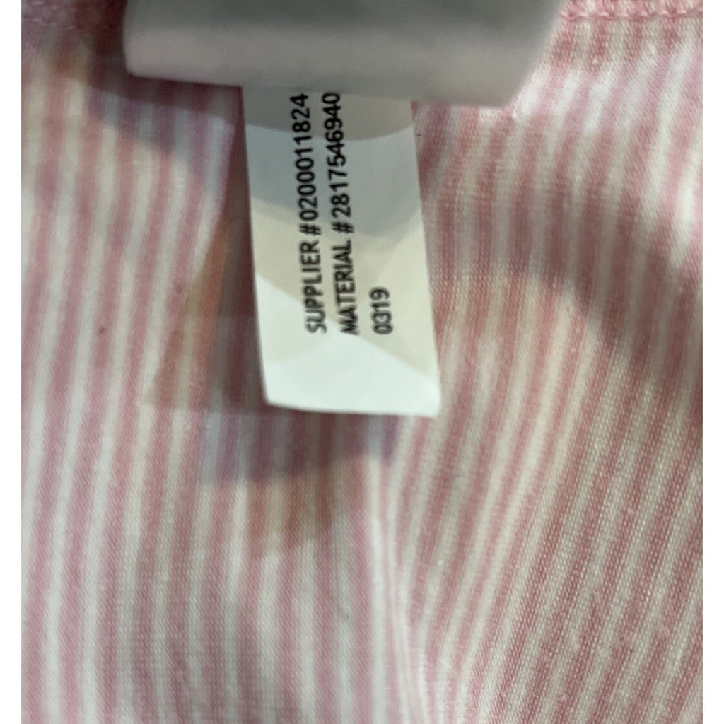 Women’s Polo Ralph Lauren Golf 1/4 Zip Pink Stripped Wicking Long Sleeve Medium