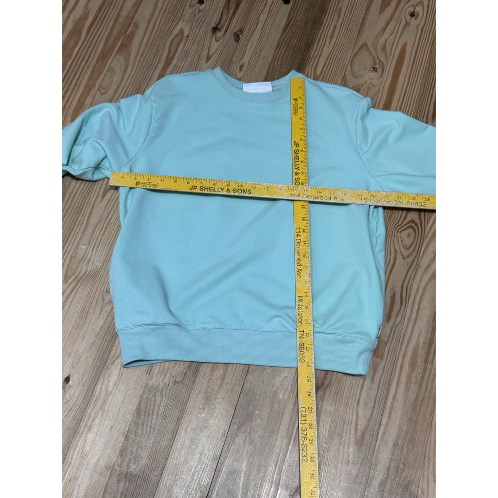 Fila Sweatshirt Green Pockets Active Cotton Crew Neck Women’s Size Large