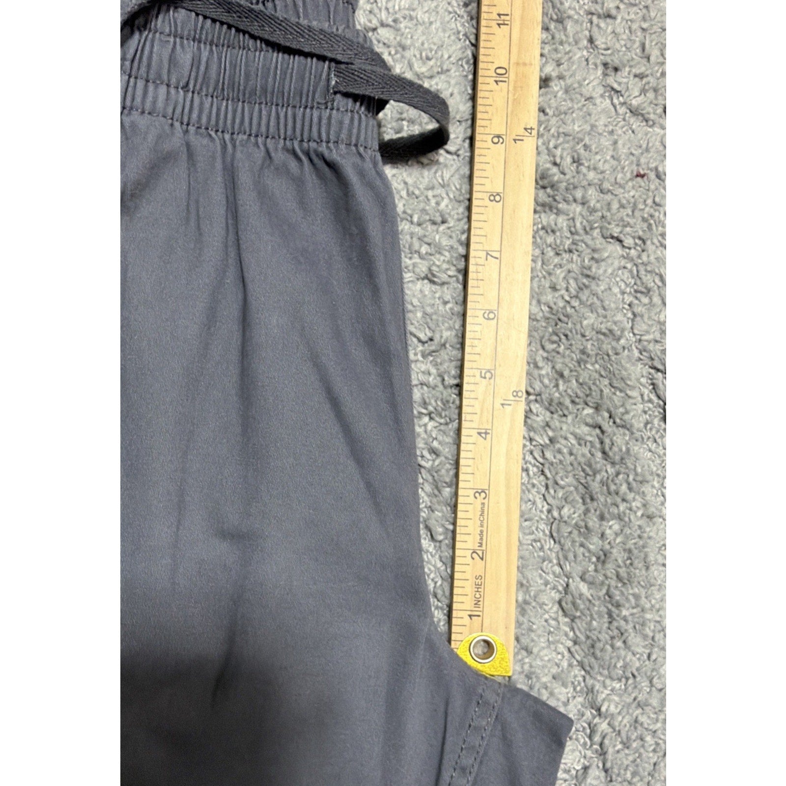 New No Boundaries Womens Pull On Canvas Gray Cargo Pants Straight Size XS