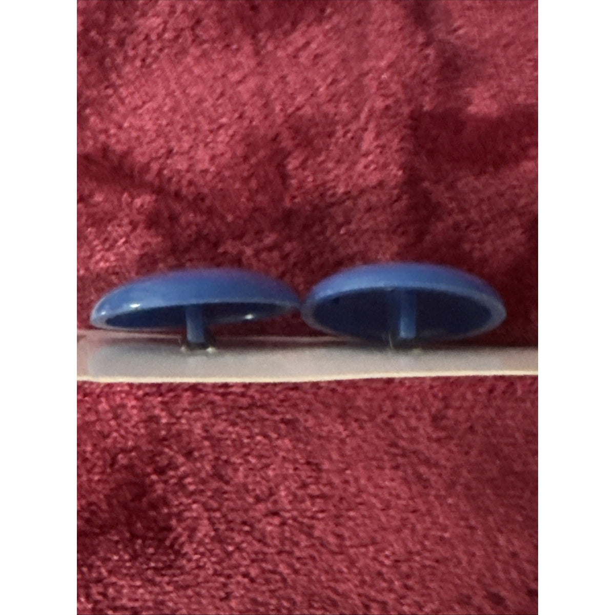 Vintage Streamline Blue Round Shank Buttons Lot of 4 NOS Original Cards 1 Inch