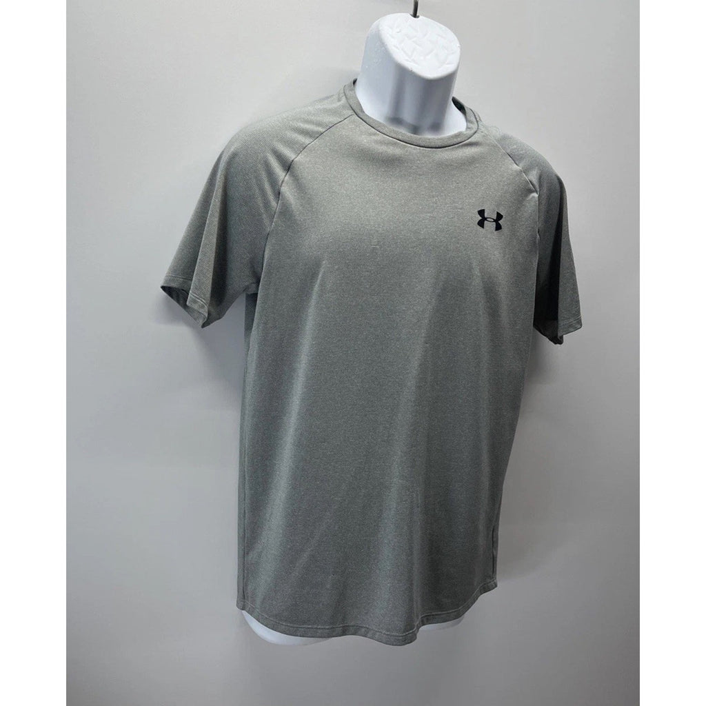 Under Armour Tech Tee Heat Gear Gray Loose Fit Lightweight Shirt Men’s Small