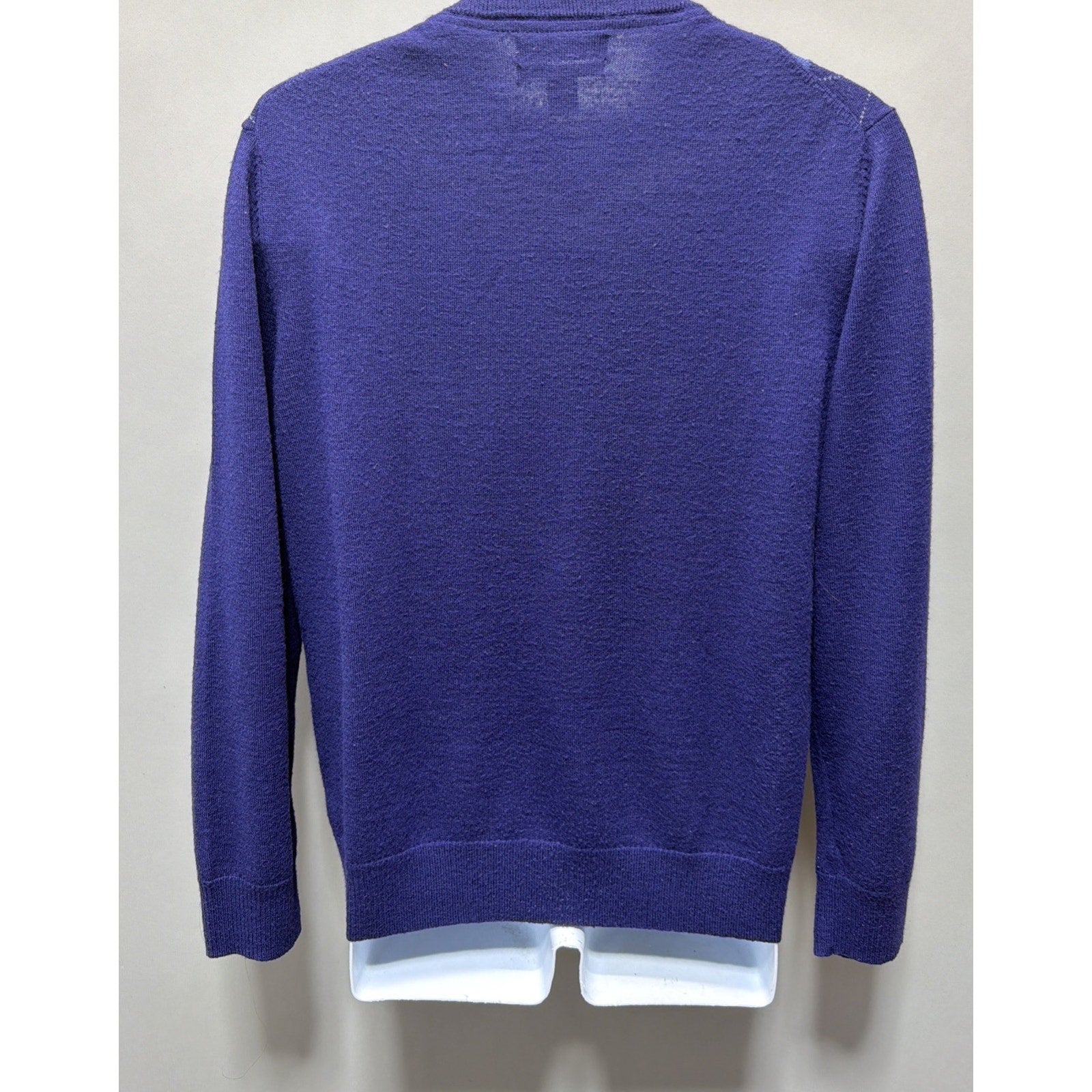 INC INTERNATIONAL CONCEPTS ARGYLE V-NECK MERINO WOOL SWEATER - MENS XL Preppy