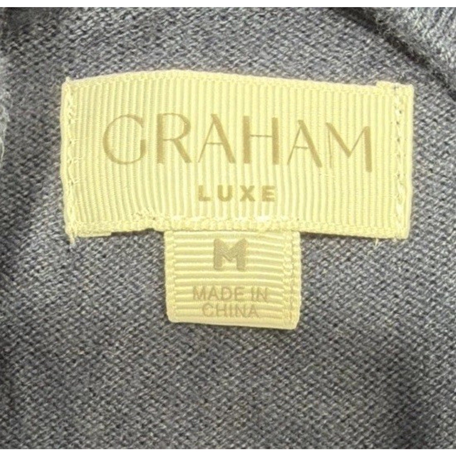 NWT Graham Luxe Silk Blend Blue Depths Blue Quarter Zip Sweater, Size M