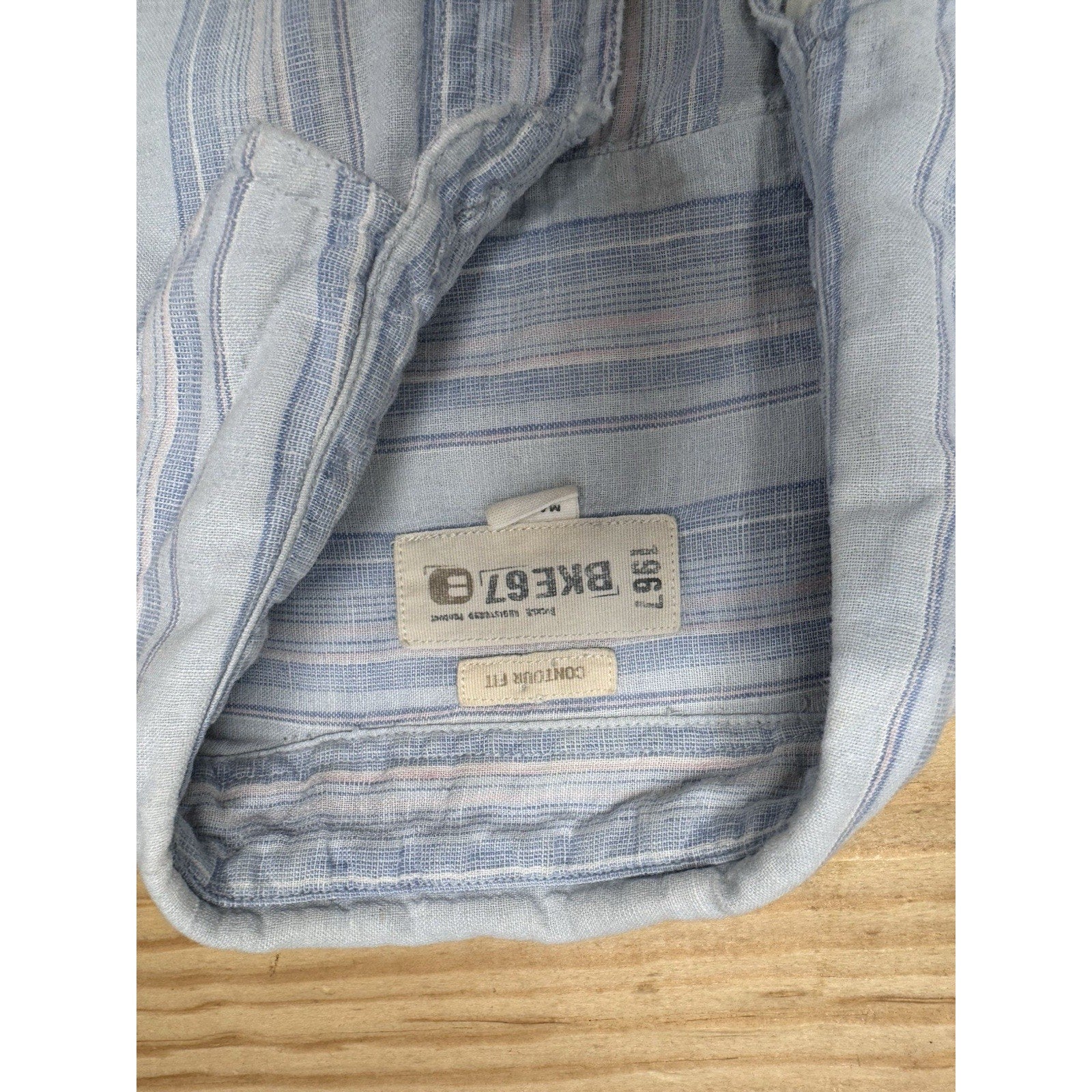 BKE Buckle Men’s S Striped Slim Fit Longsleeve Shirt