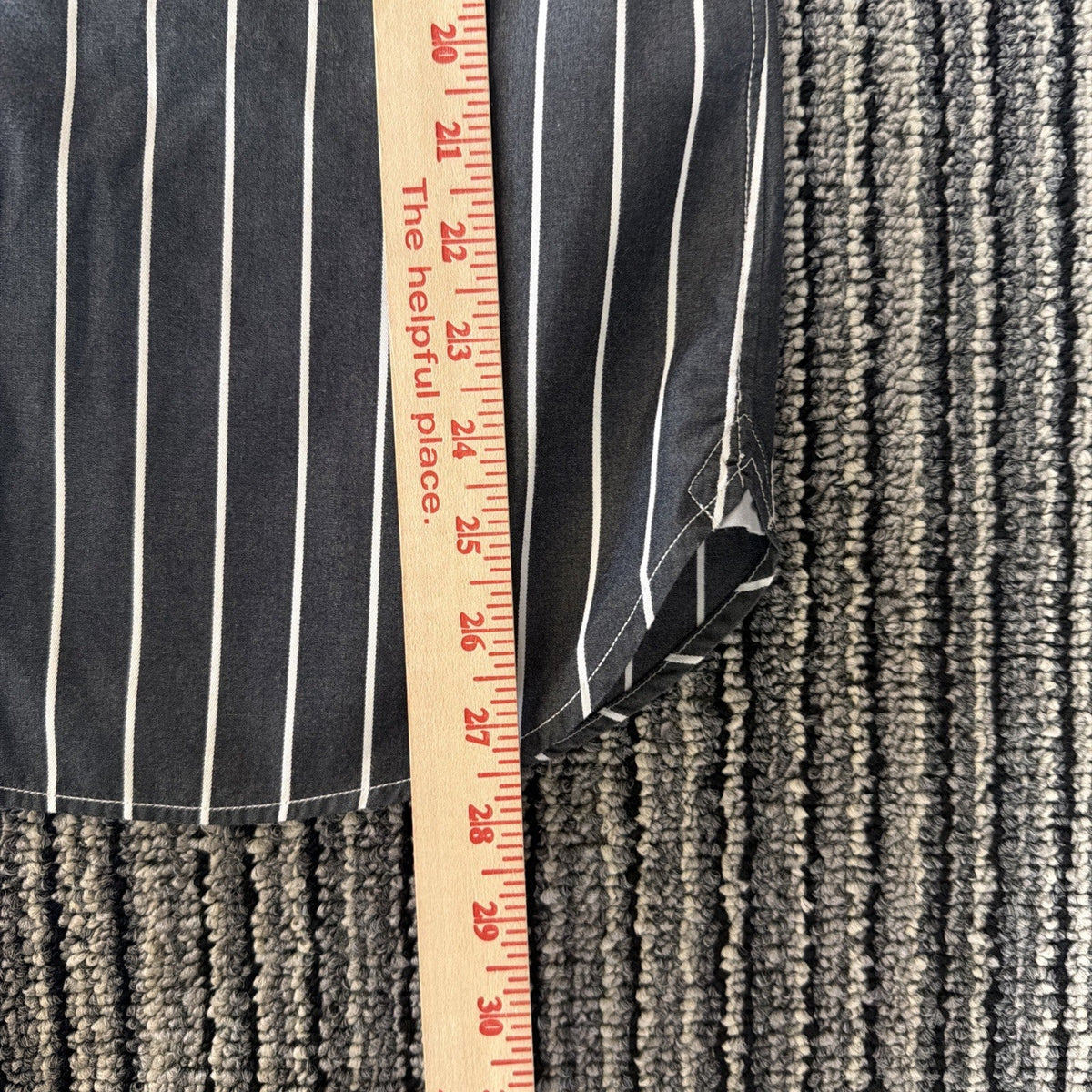 AE AMERICAN EAGLE MEN'S LONG SLEEVE STRIPED BUTTON DRESS SHIRT GRAY XS VTG FIT