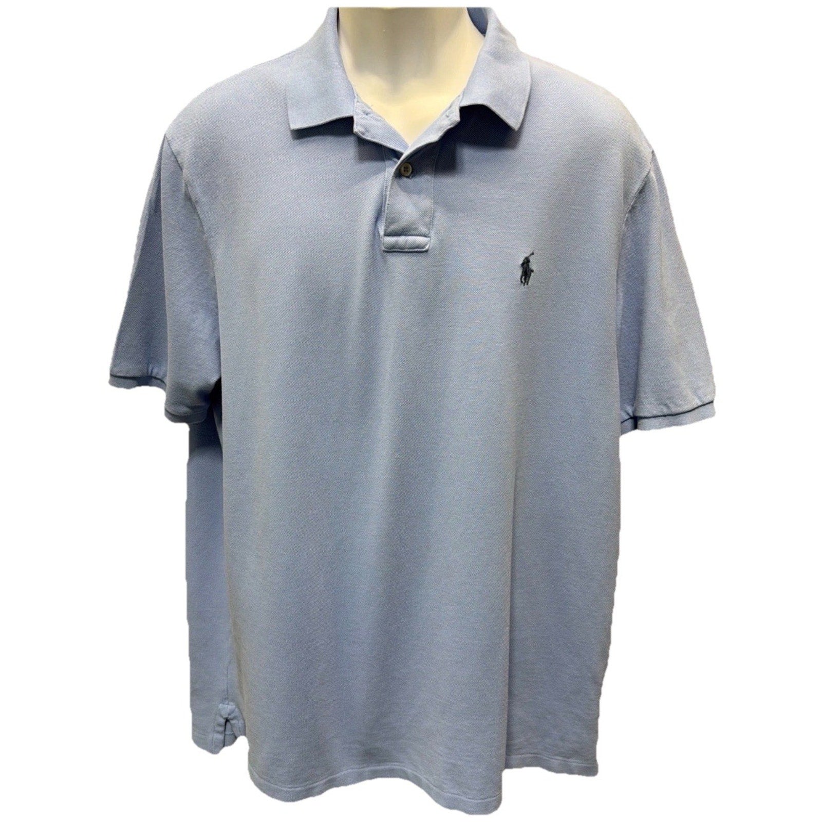 Ralph Lauren Polo Shirt Men's XL Classic Fit Blue Navy Pony Short Sleeve Preppy
