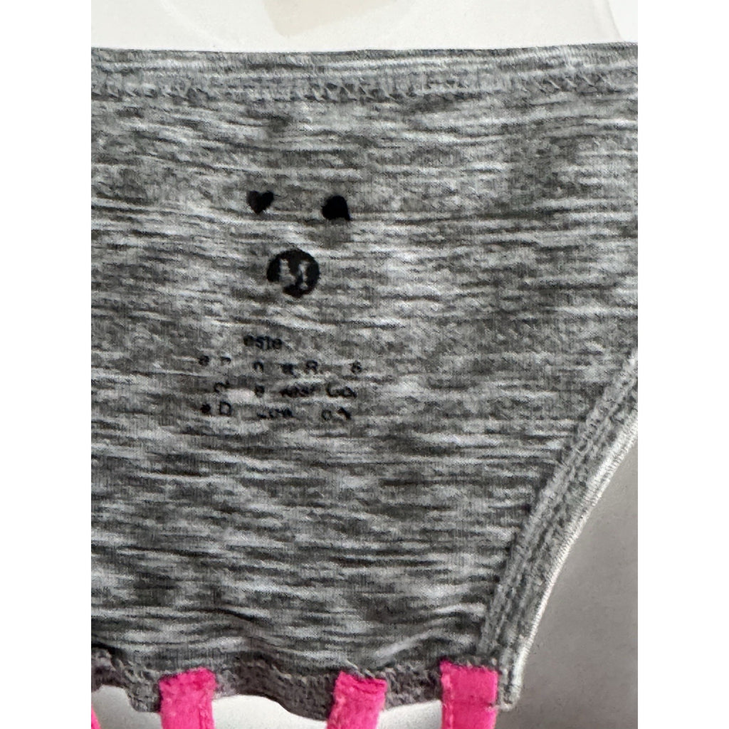 TEK GEAR Women's Tek Gear Elastic Back Workout Tank Gray Pink Size Medium