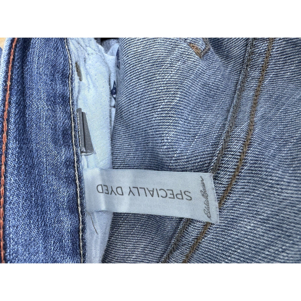 Eddie Bauer Jeans Blue Denim Boyfriend Slim Straight Leg Stretch Women’s T8