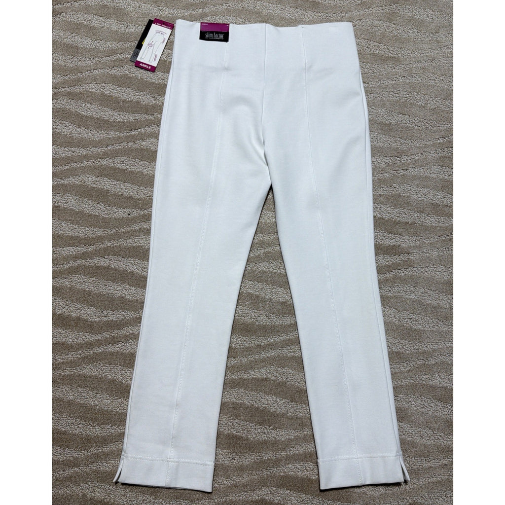 SLIM FACTOR by Investments Womens Medium Slim High Rise Ankle Pants NWT