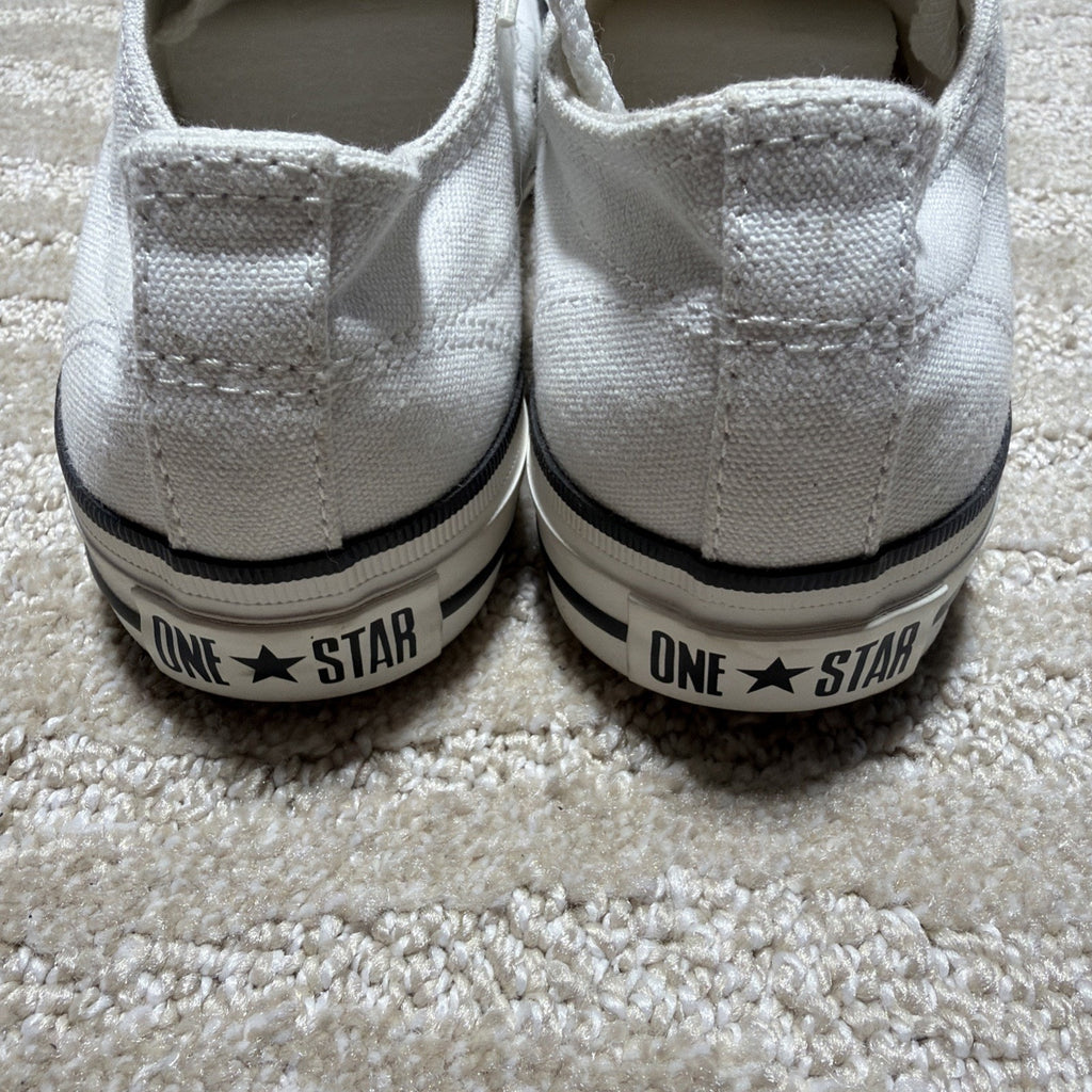 Converse Shoes Womens 6.5 One Star Cap Toe Comfort Sneakers White Canvas Lace Up