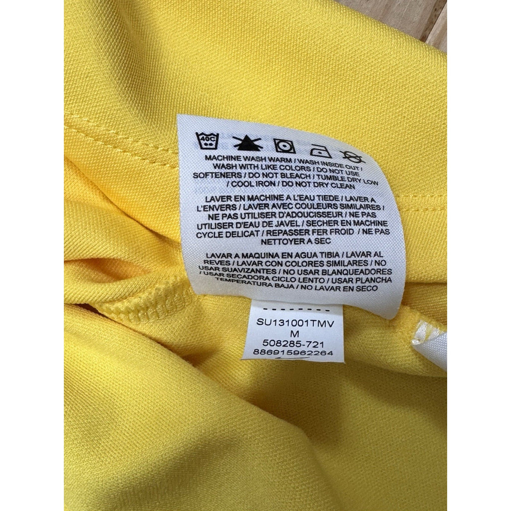 Nike Golf Dri Fit Tour Performance Yellow Polo Sunset Hills Women’s Size Medium