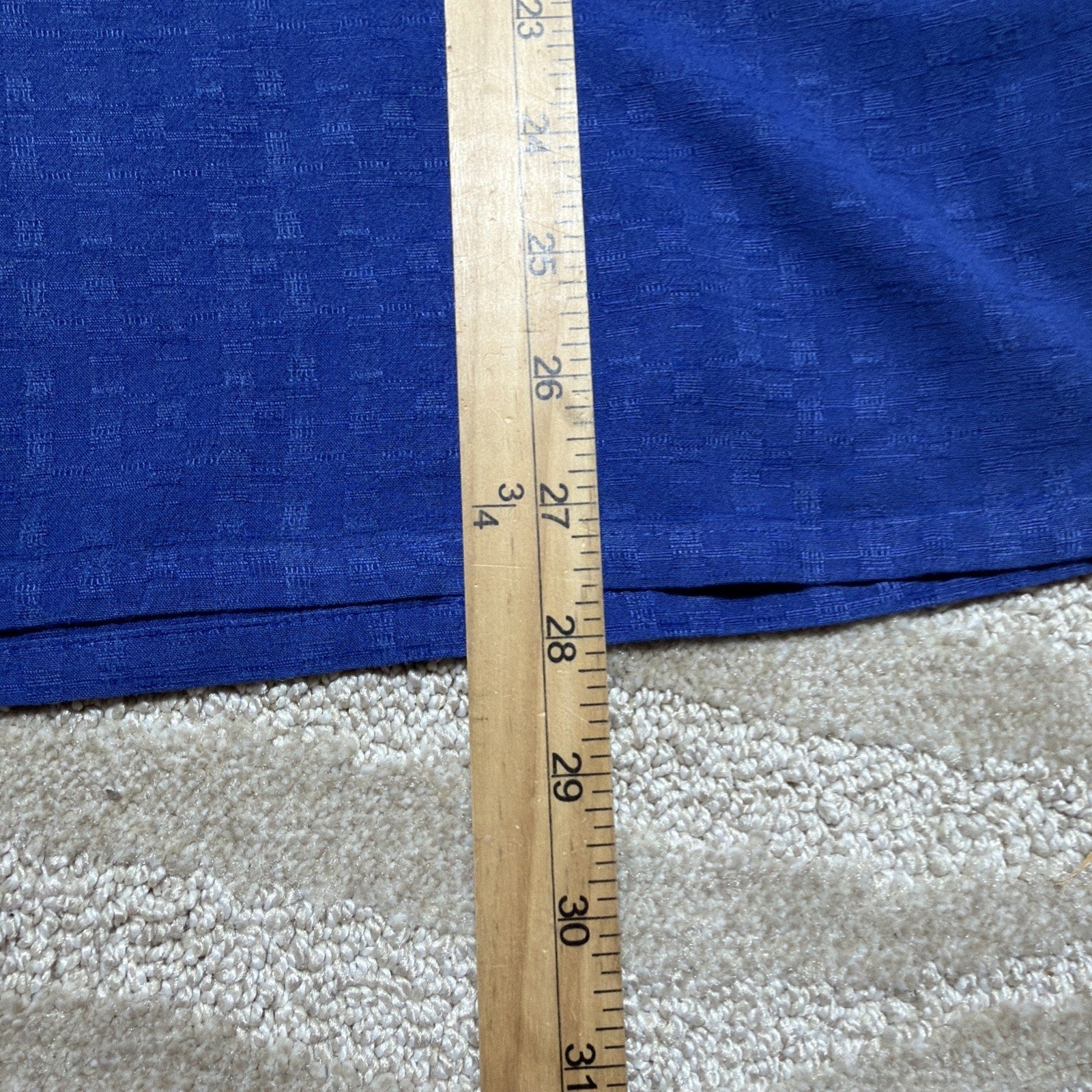 Club Room Silk Rayon Blend Camp Shirt Blue XL Button Front Short Sleeve Casual