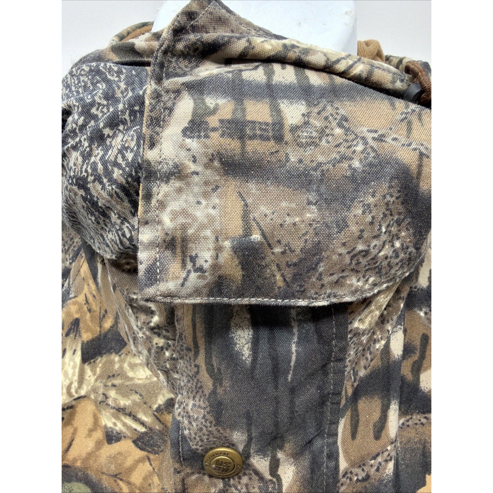 Vtg Columbia Jacket Men M Camo Camouflage Hunting Mossy Oak Breakup