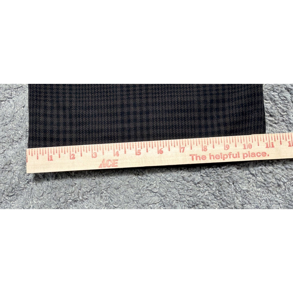 Gap High Rise Wide Leg Pants Black Plaid Womens 4 Long Twill Stretch Trouser NWT