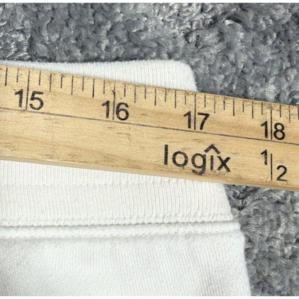 Gap Womens Logo Fleece Joggers Sweatpants Light Beige Pockets Large