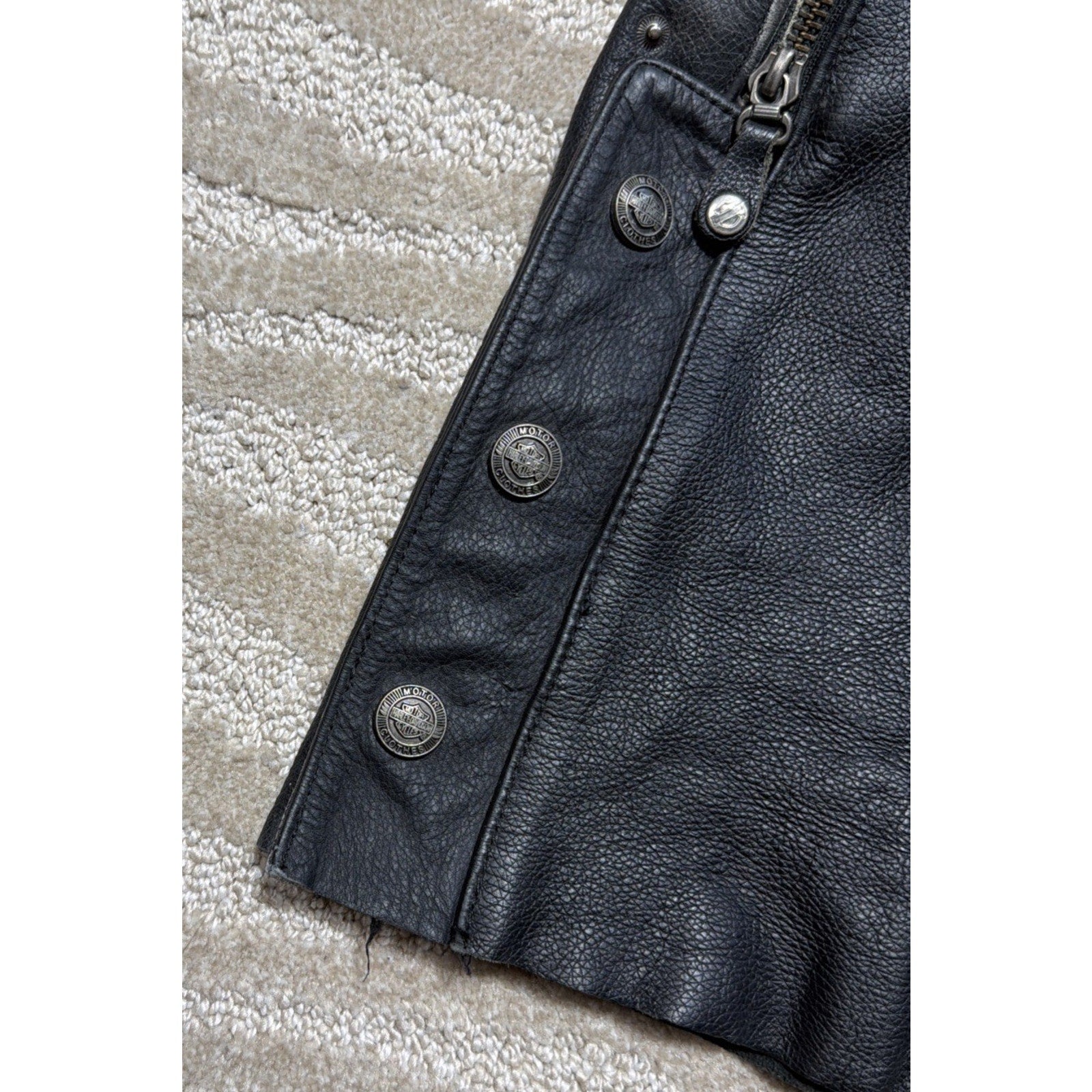 Genuine Leather Harley Davidson Chaps - Mens Large