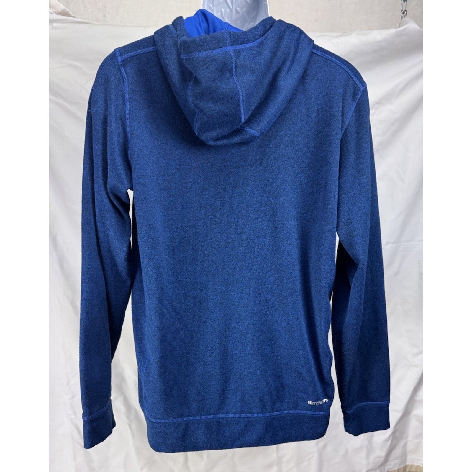 Adidas Men’s The Go-To Hoodie Climawarm Pullover Sweatshirt Blue Size Large