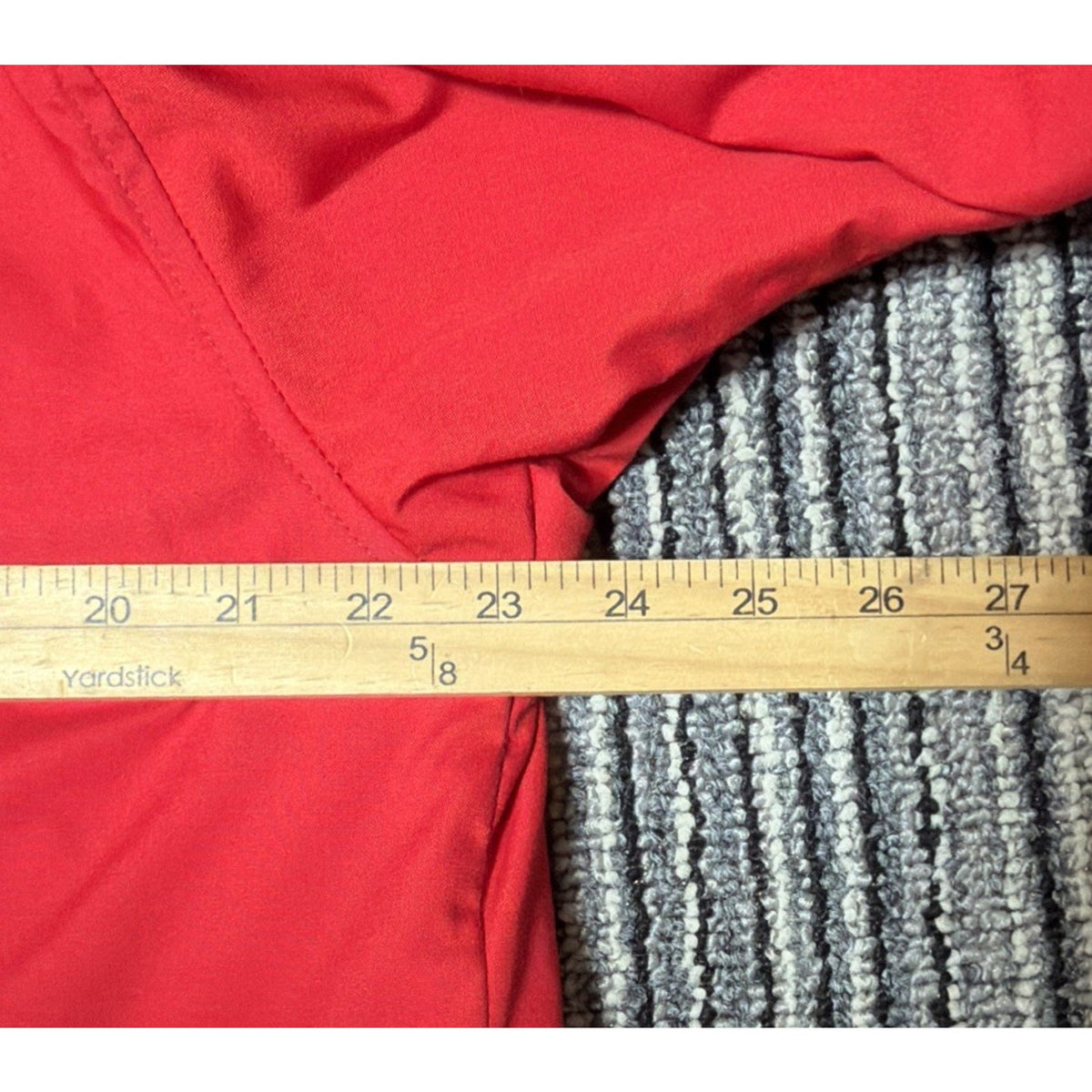 Vintage Woolrich Jacket Womens L Red Wool Lined Parka Coyote Fur Hood Made USA