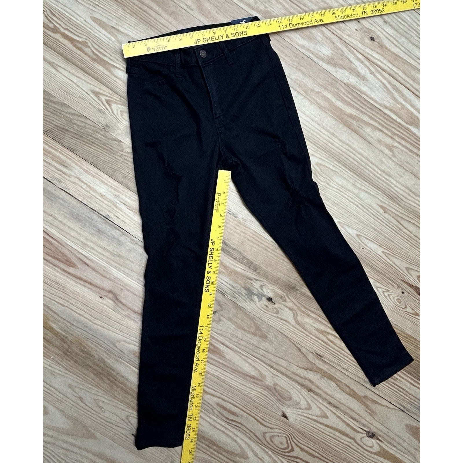 Hollister Jeans Womens 3S 26x26 Black Curvy High Rise Legging New With Tags.