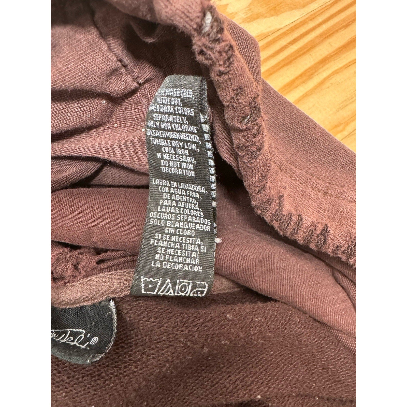 Jimi Hendrix 2006 Destroyed Brown Hoodie Sweatshirt Men’s Size Large